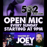 502 Bar Open Mic hosted by Joey Devine
