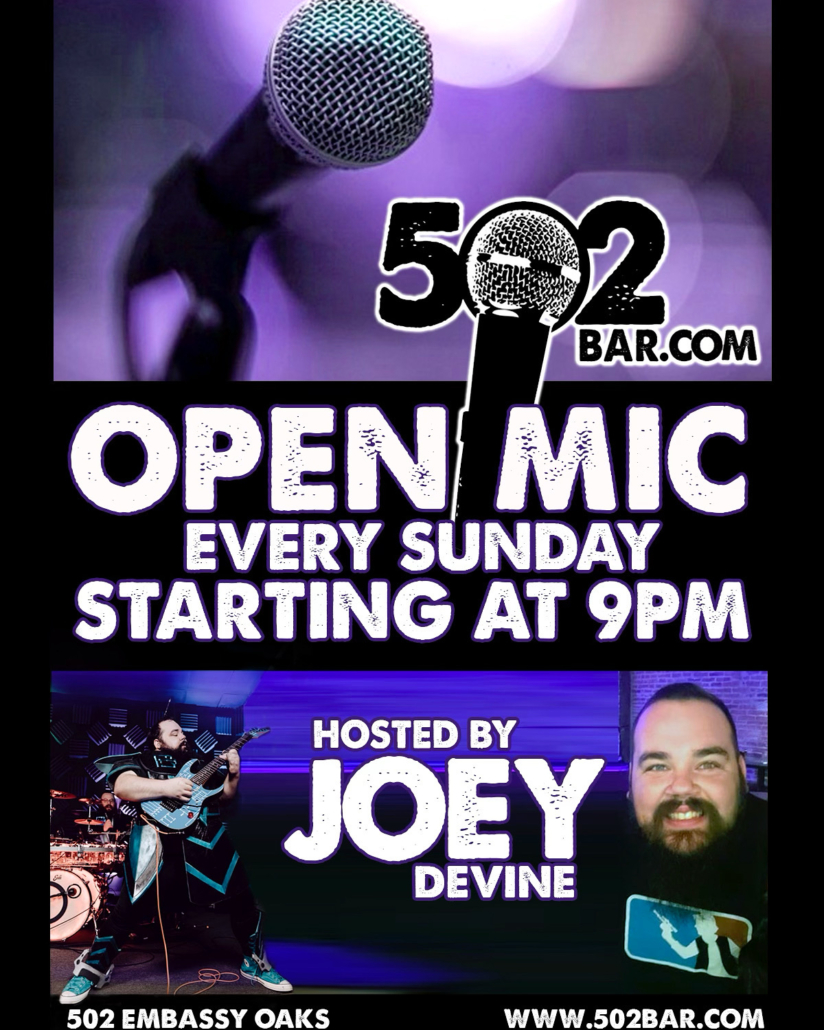 502 Bar Open Mic hosted by Joey Devine