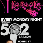 Monday Night Karaoke 502 Bar hosted by Right Track Entertainment