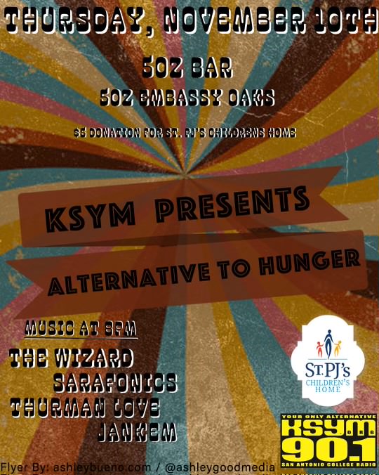 KSYM Alternative to hunger at 502 Bar