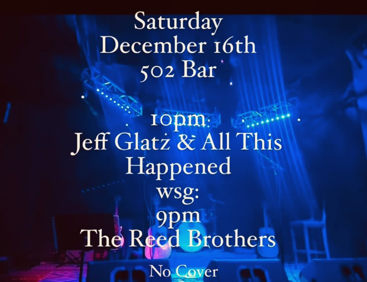 Jeff Glatz performs live at 502 Bar